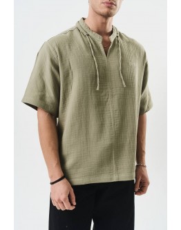 İp Detaylı Money Serisi Hakim Yaka Tişört