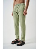  Mercan Koleksiyon Erkek Rahat Kalıp Keten Pantolon