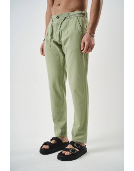  Mercan Koleksiyon Erkek Rahat Kalıp Keten Pantolon
