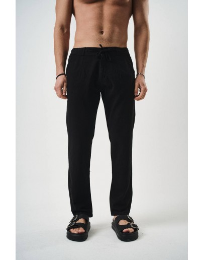  Mercan Koleksiyon Erkek Rahat Kalıp Keten Pantolon