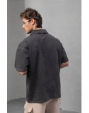 Oversize Yarım Fermuarlı T-Shirt